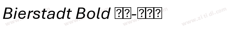 Bierstadt Bold 粗体字体转换